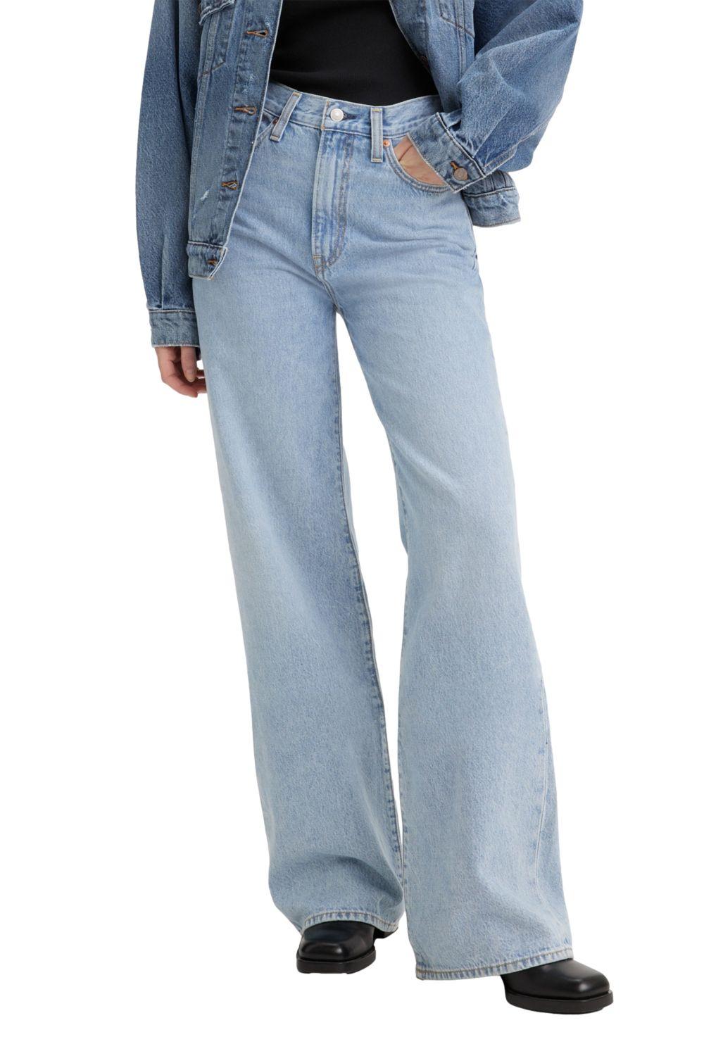 Jeans Mujer Ribcage Wide Leg Azul Levis A6081-0002-0