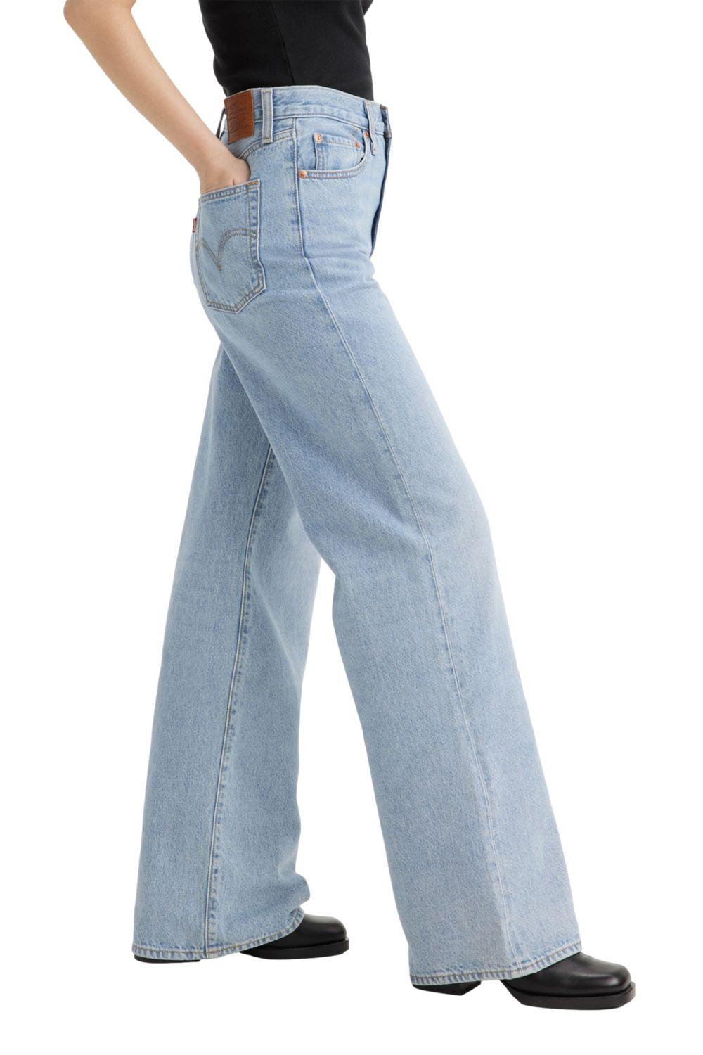 Jeans Mujer Ribcage Wide Leg Azul Levis A6081-0002-1