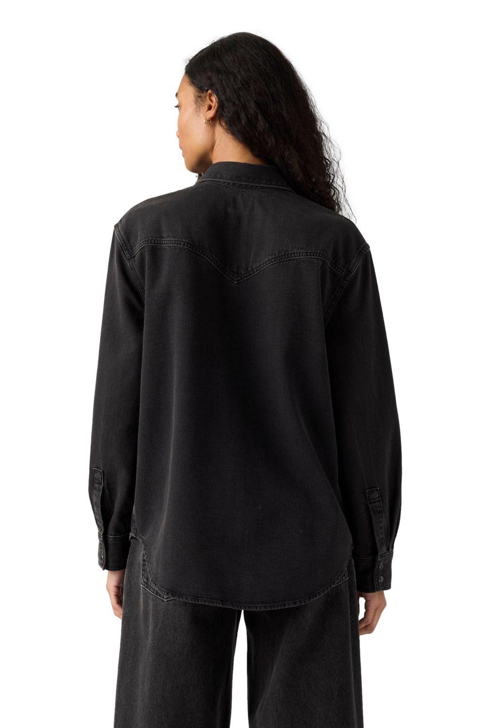 Camisa Mujer Teodora Western Shirt Negro Levis A7244-0076-1