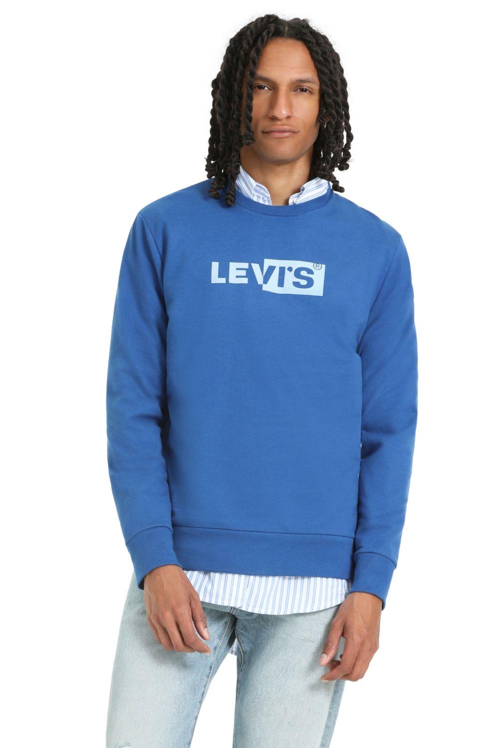 Polerón Hombre Regular Fit Box Tab Azul Levis 38796-0179-0