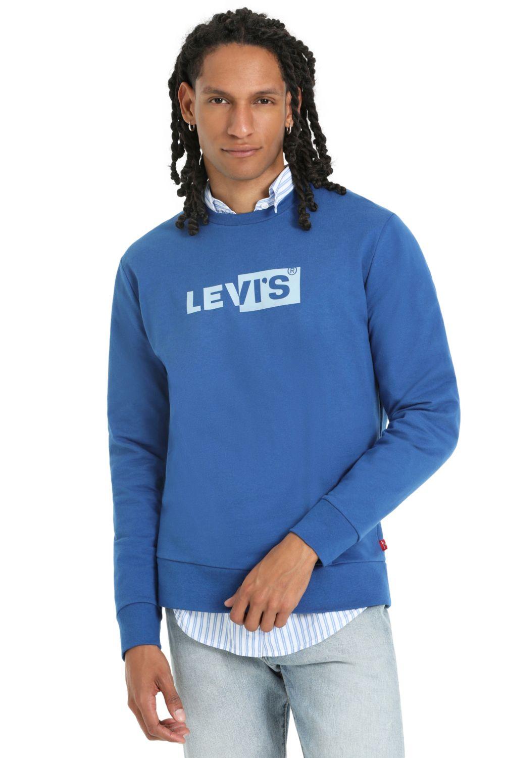 Polerón Hombre Regular Fit Box Tab Azul Levis 38796-0179-4