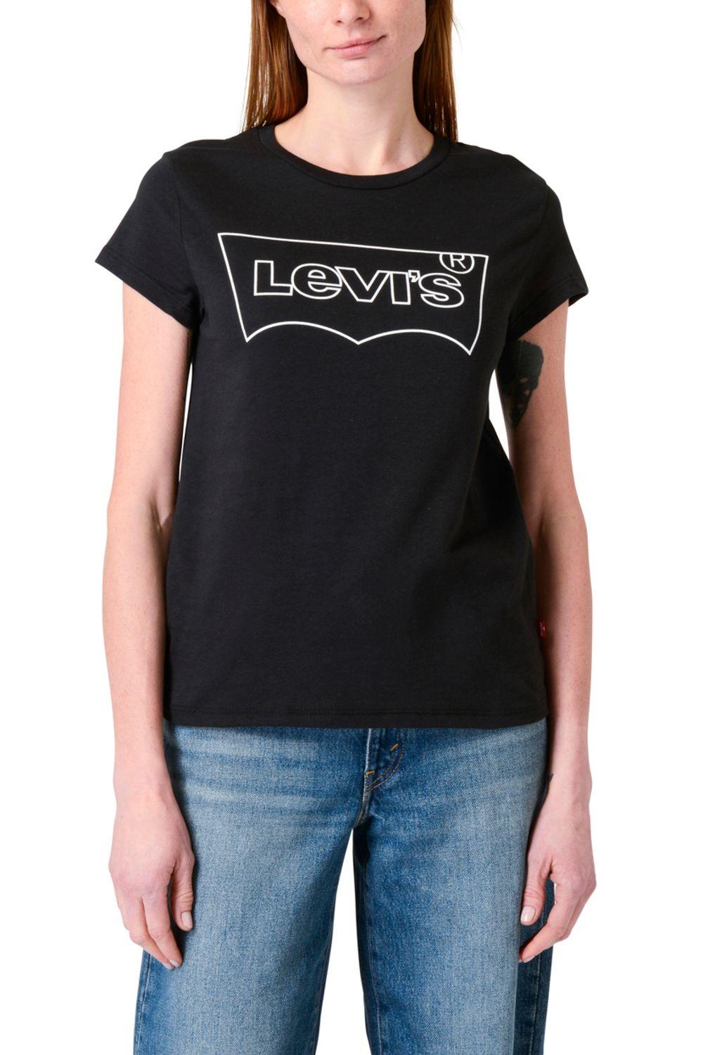 Polera Mujer Regular Fit Negro Levis 17369-2965-0