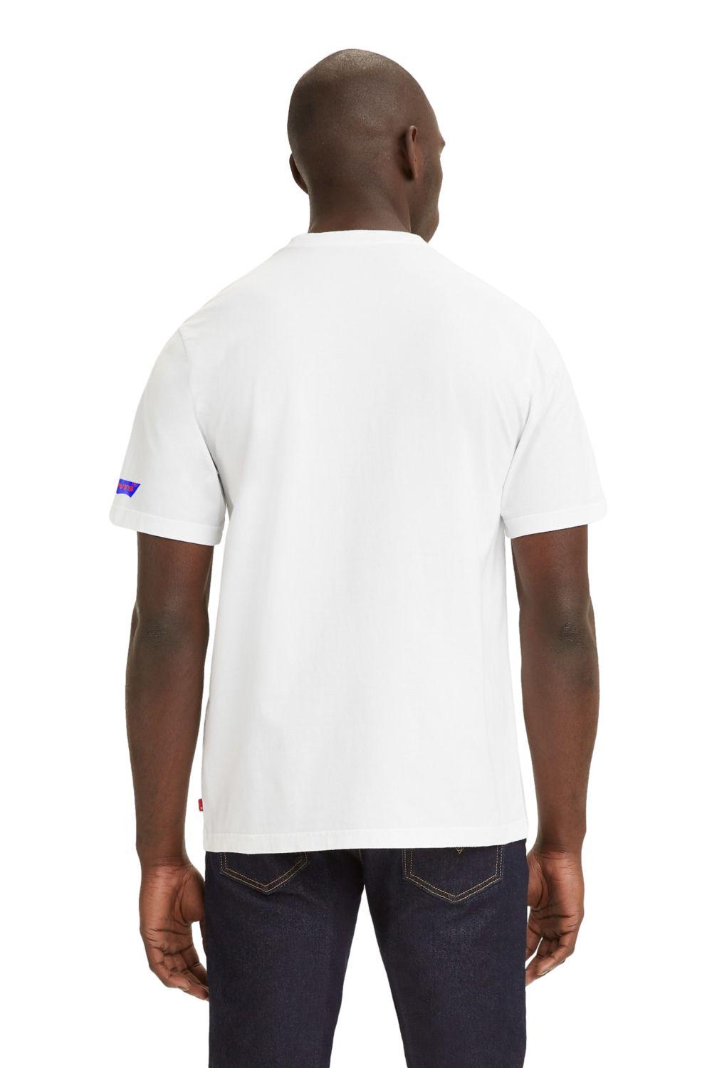Polera Hombre Manga corta Gráfica Blanco Levis 16143-1012-2