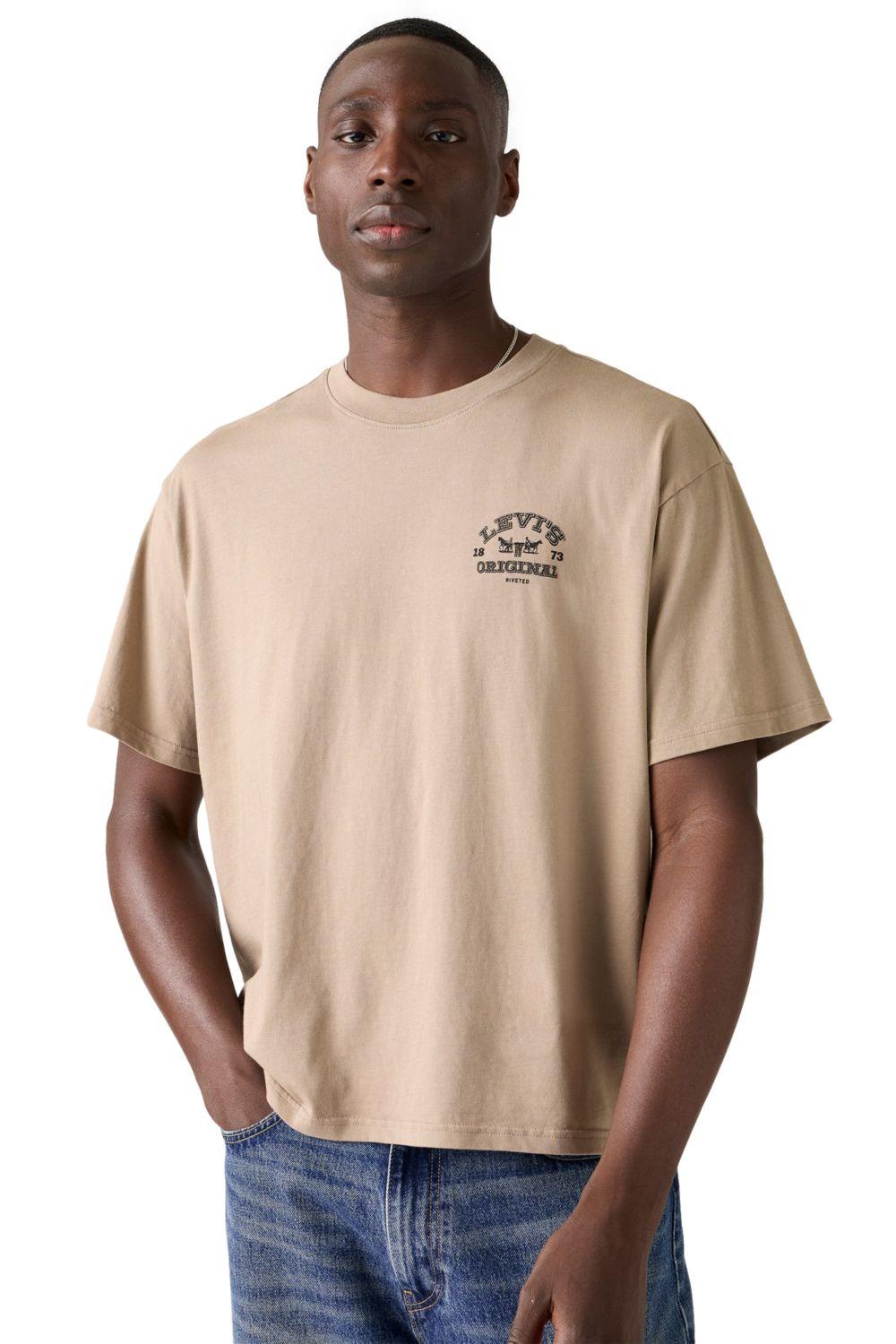 Polera Hombre Cropped Tee Café Levis 004H0-0001-0