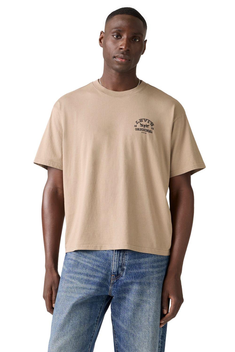 Polera Hombre Cropped Tee Café Levis 004H0-0001-2