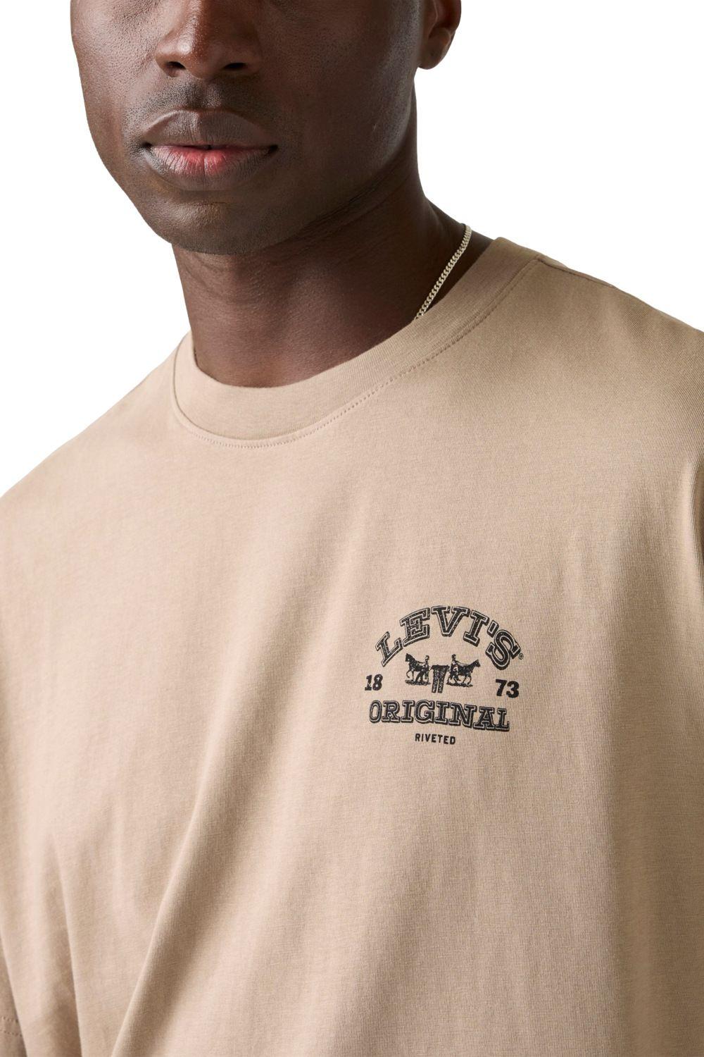 Polera Hombre Cropped Tee Café Levis 004H0-0001-3