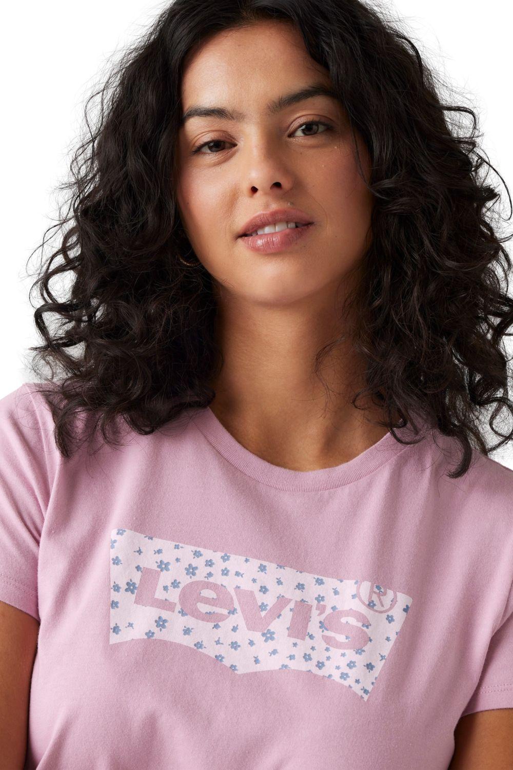 Polera Mujer Alona Floral Rosado Levis 17369-3006-3