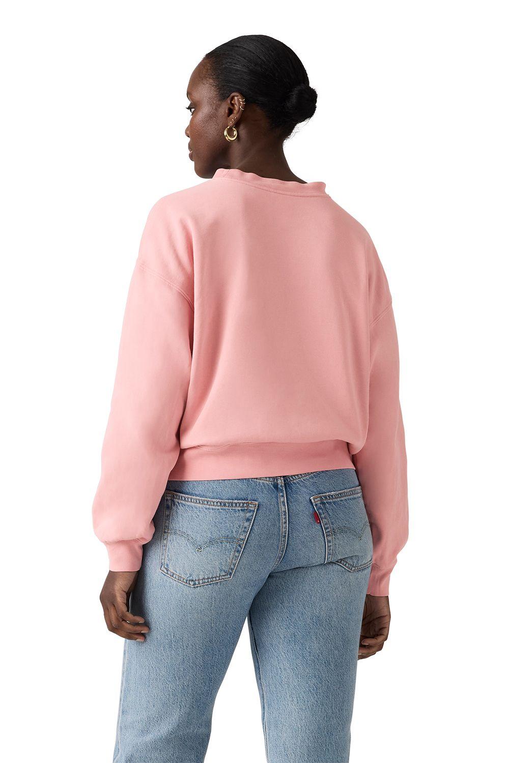 Polerón Mujer Vintage Boxy Crew Rosado Levis 005OZ-0014-1