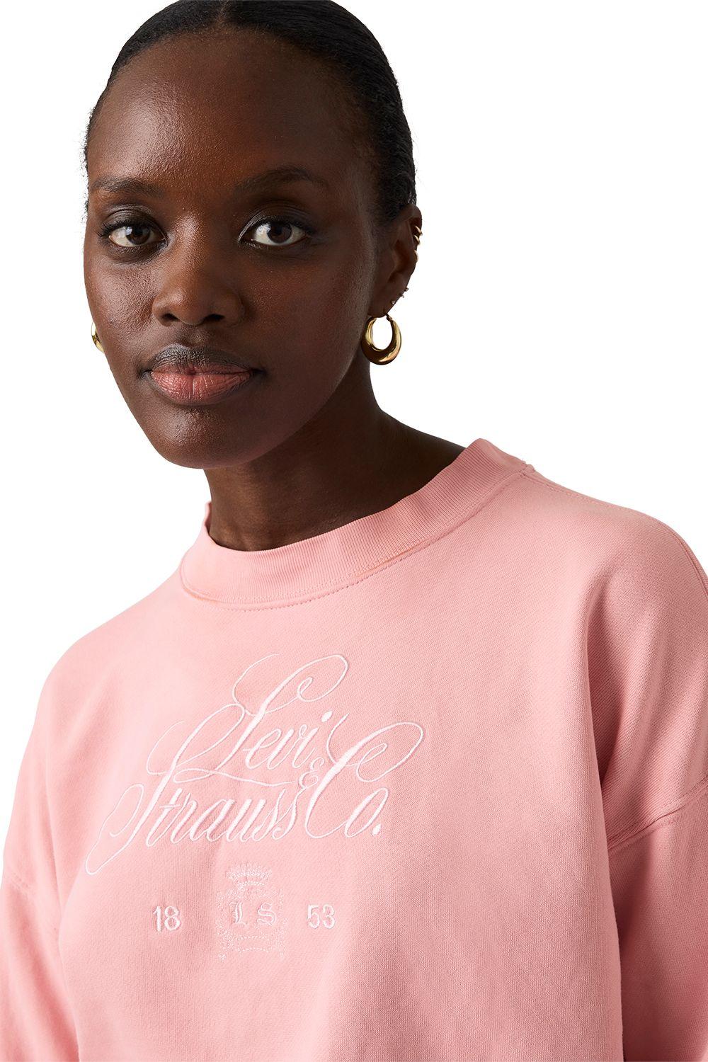 Polerón Mujer Vintage Boxy Crew Rosado Levis 005OZ-0014-3