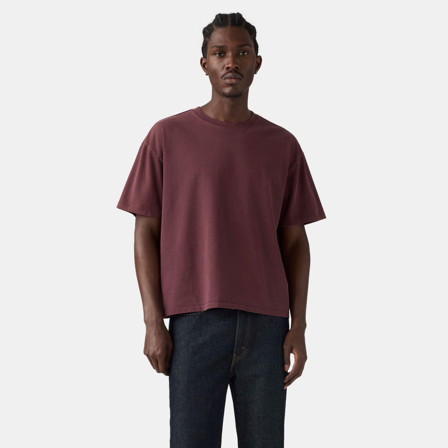 Polera Hombre Boxy Ss Tee Burdeo Levis 0049F-0037-0
