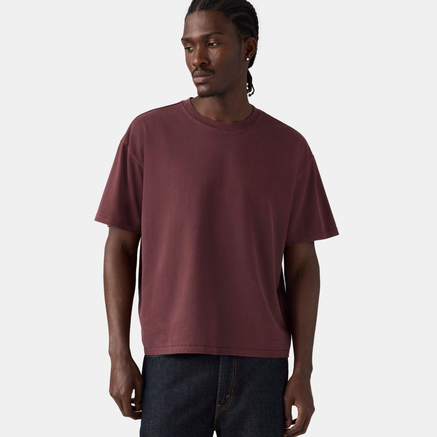 Polera Hombre Boxy Ss Tee Burdeo Levis 0049F-0037-2