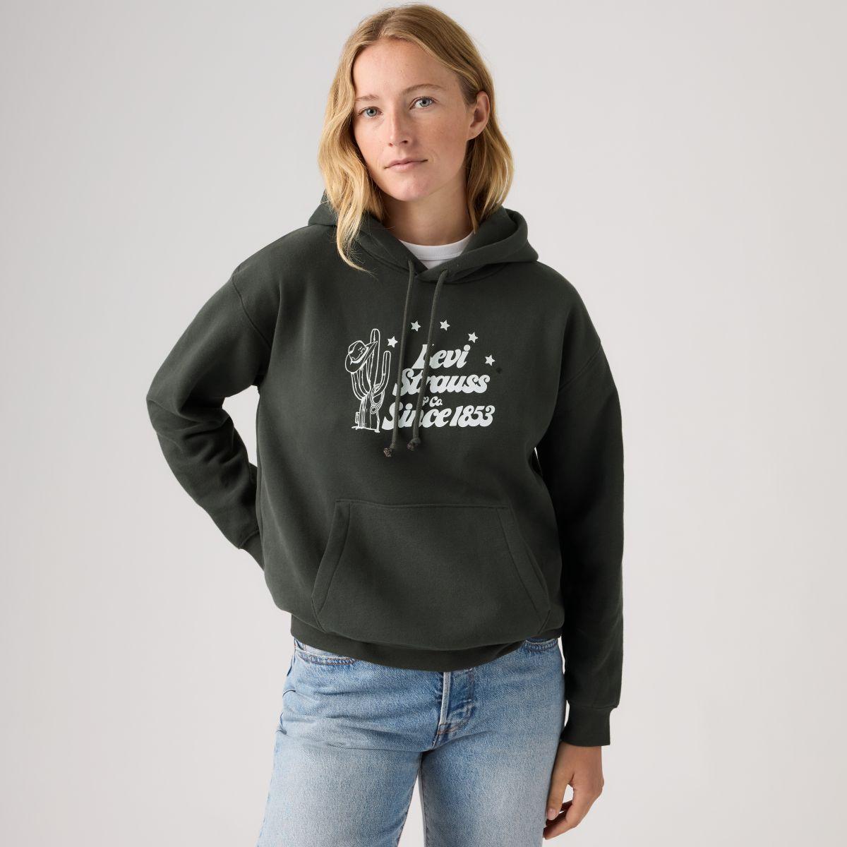 Polerón Mujer Graphic Everyday Hoodie Negro Levis A8801-0045-2