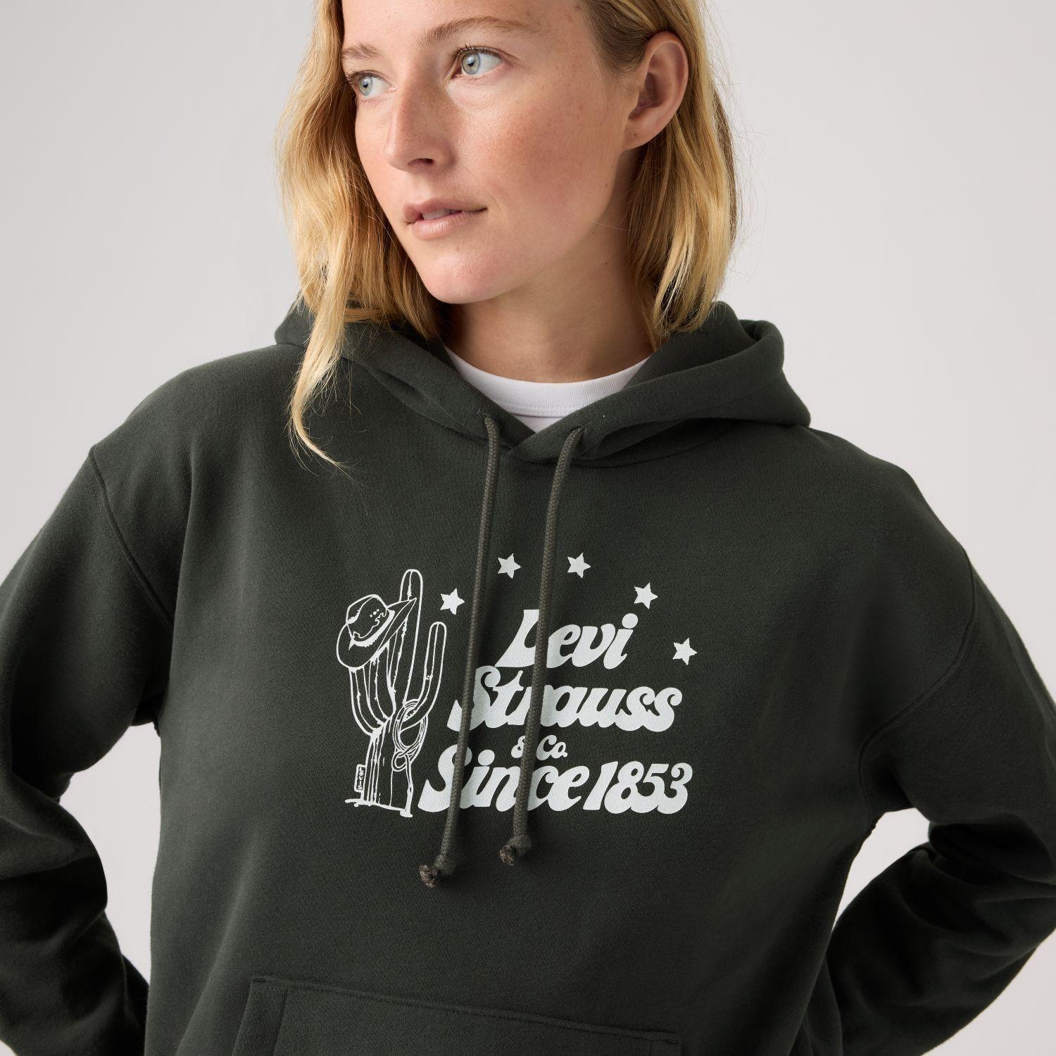 Polerón Mujer Graphic Everyday Hoodie Negro Levis A8801-0045-3