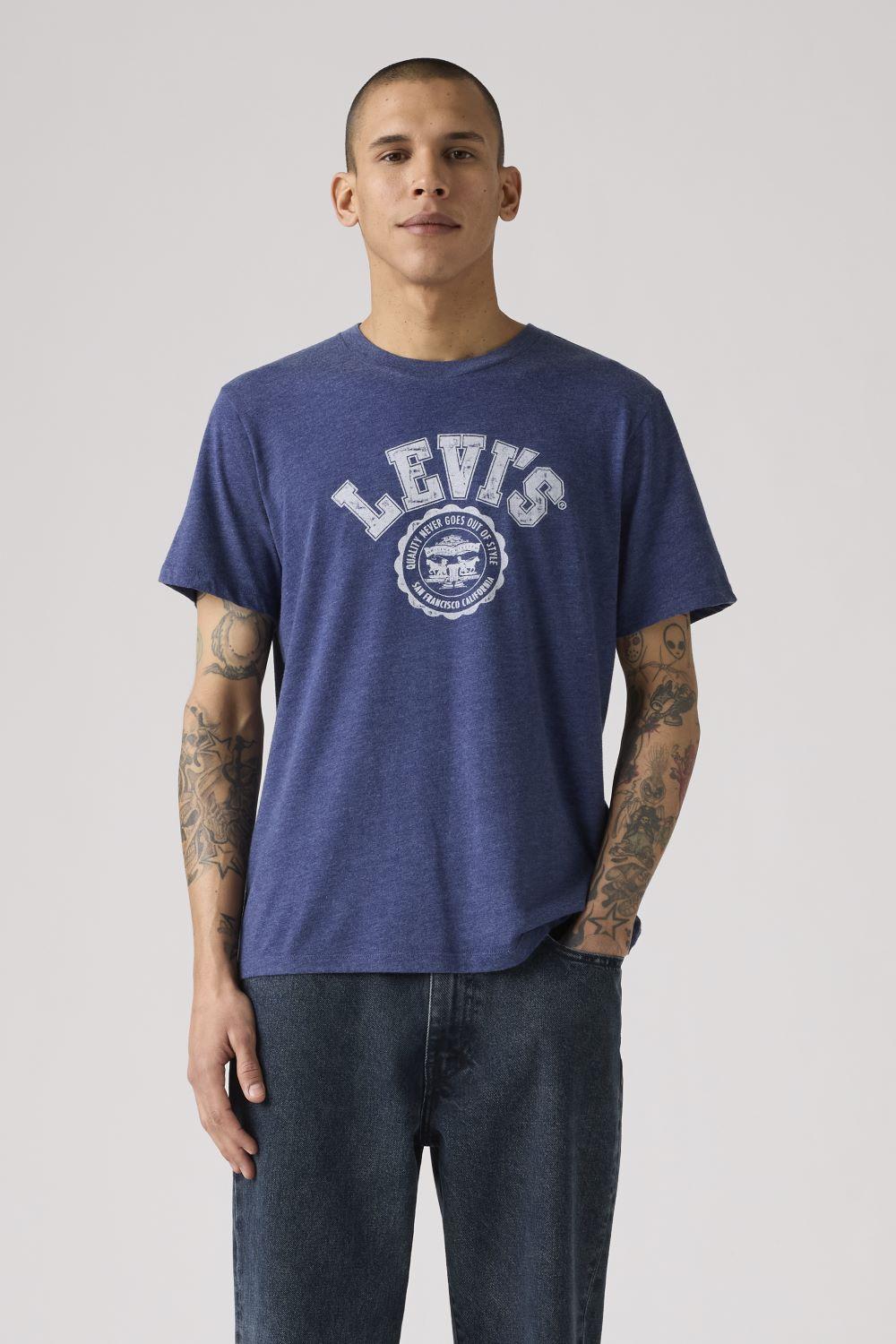 Polera Hombre Graphic Crewneck Tee Azul Levis 22491-1991-0