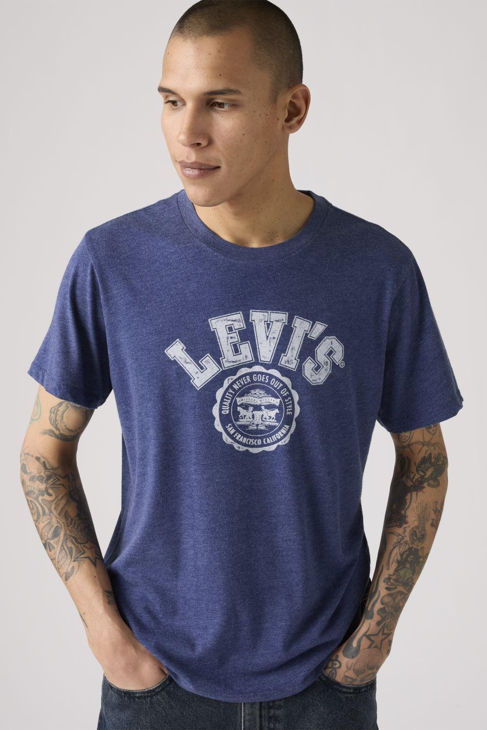 Polera Hombre Graphic Crewneck Tee Azul Levis 22491-1991-2
