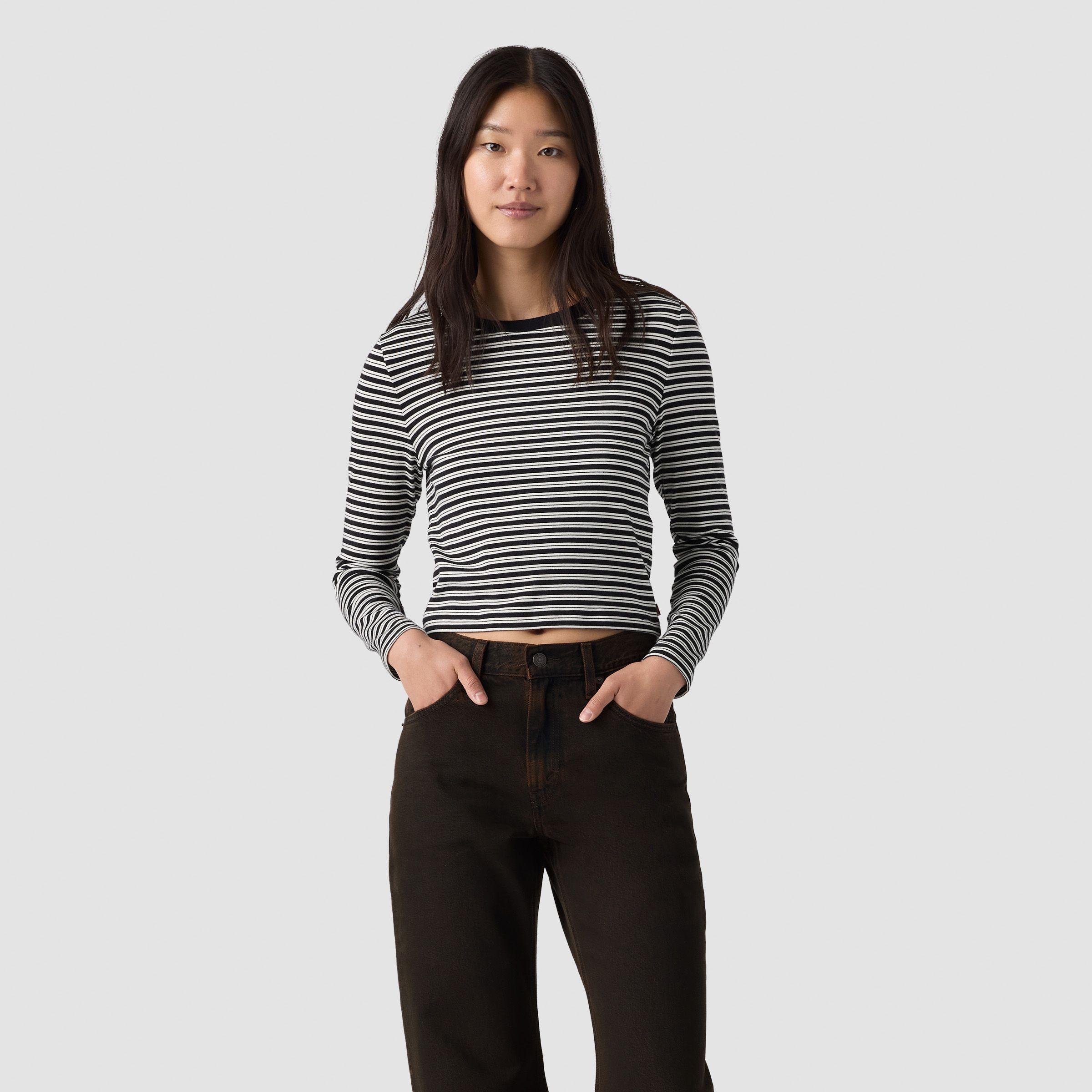 Polera Mujer Essential Baby Ls Negro Levis 008SS-0001-0