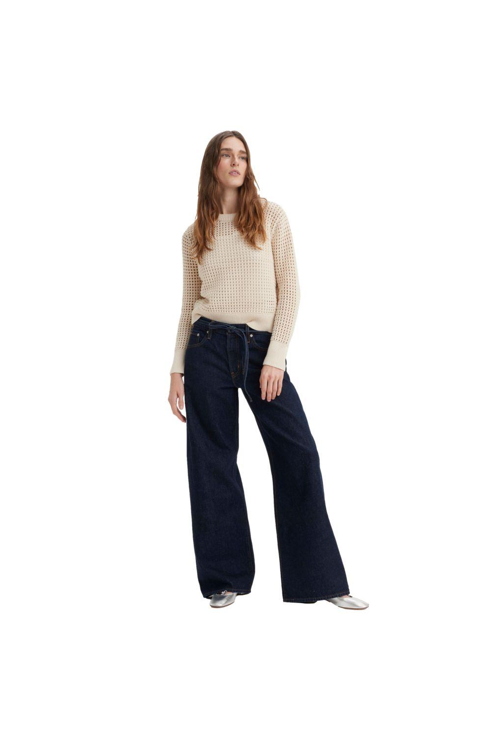 Jeans Mujer XL Straight Azul Levis A8701-0007-3