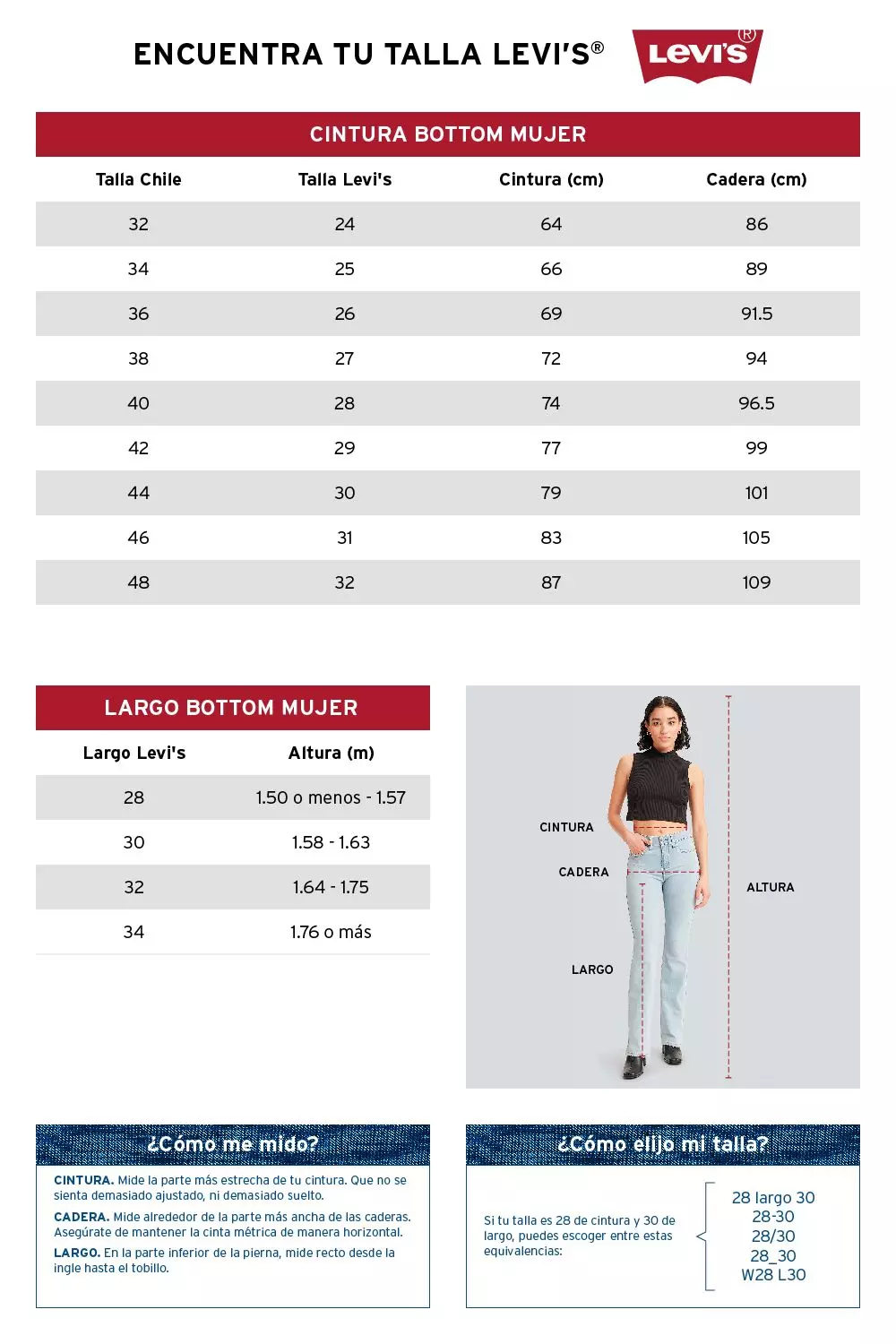 Jeans Mujer XL Straight Azul Levis A8701-0007-4