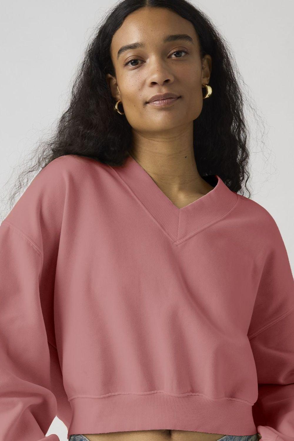 Polerón Mujer Vintage Vneck Rosado Levis 005IF-0008-3