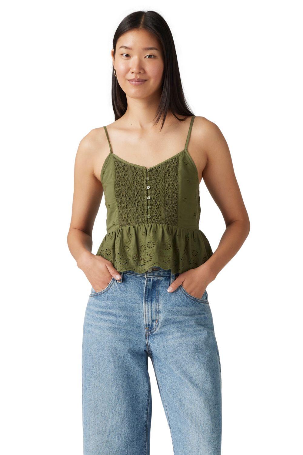 Blusa Mujer Cora Blouse Verde Levis 001SI-0003-0