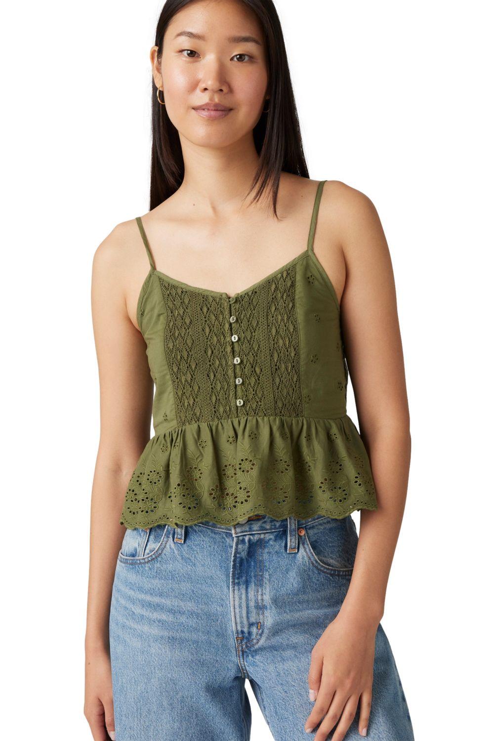 Blusa Mujer Cora Blouse Verde Levis 001SI-0003-2