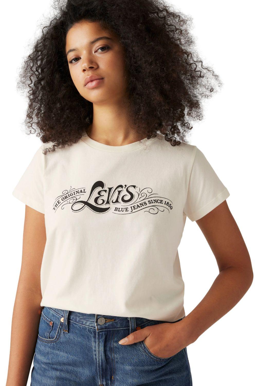 Polera Mujer Regular Fit Blanco Levis A8804-0023-2