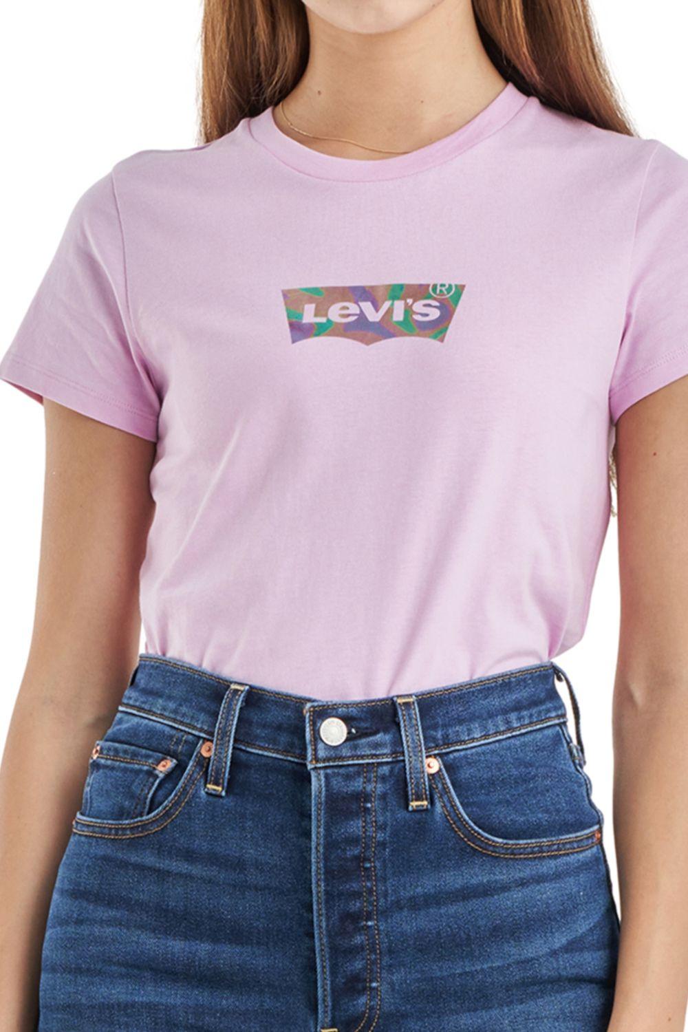 Polera Mujer Regular Fit Rosado Levis 17369-2190-2