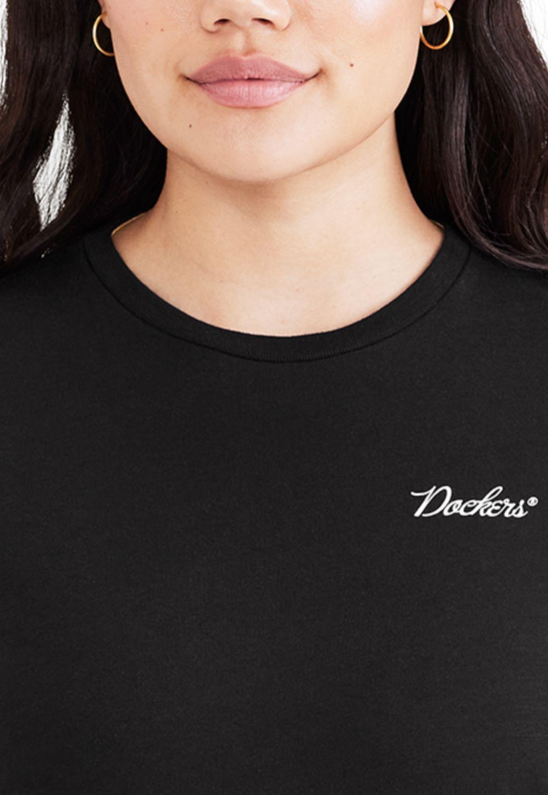 Polera Mujer Graphic Tee Slim Fit Negro A5653-0003-2
