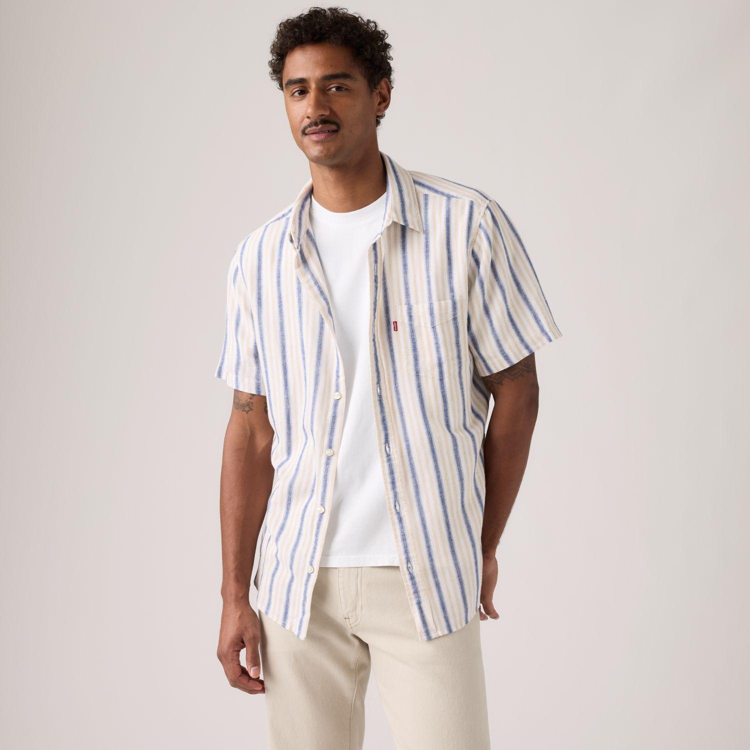 Camisa Hombre S/s Sunset 1 Pkt Standrd Gris Levis 86624-0078-2