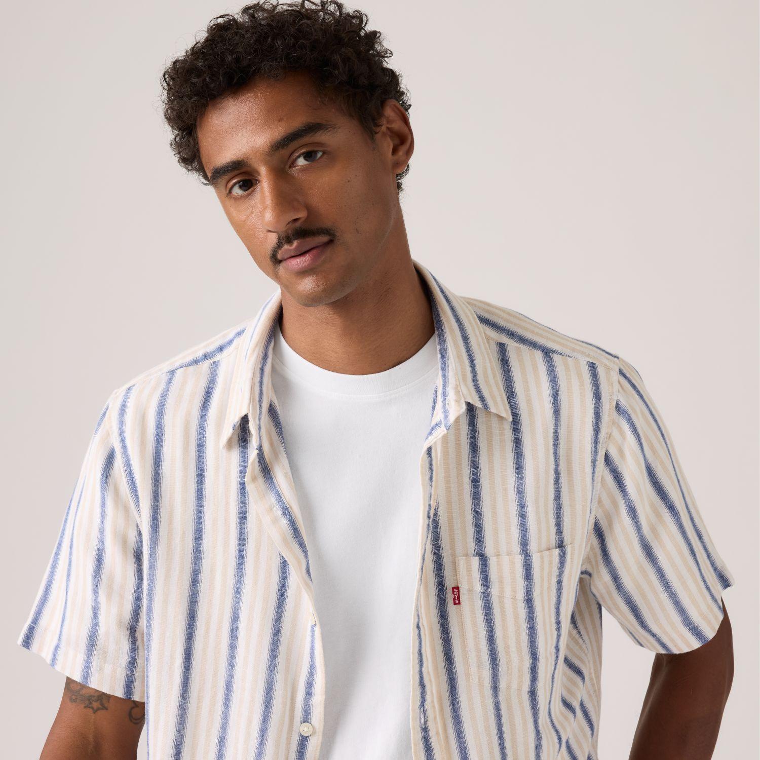 Camisa Hombre S/s Sunset 1 Pkt Standrd Gris Levis 86624-0078-3