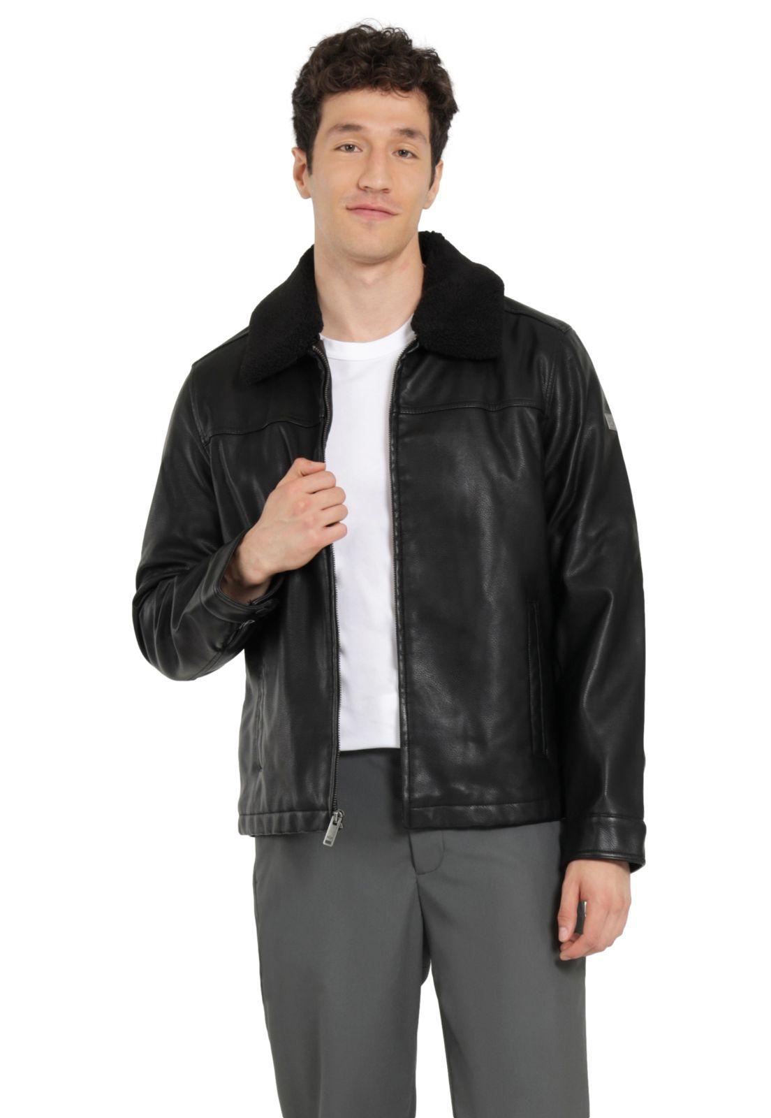Chaqueta Hombre Sherpa Slim Fit Negro 95868-0022-0