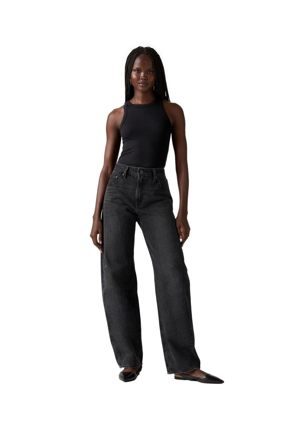 Jeans Mujer Baggy Dad Barrel Negro Levis 0039A-0000-3