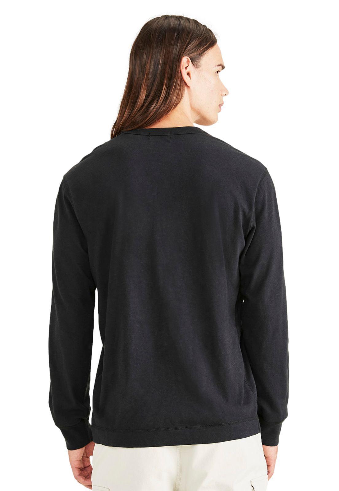 Polera Hombre Henley Regular Fit Negro-1