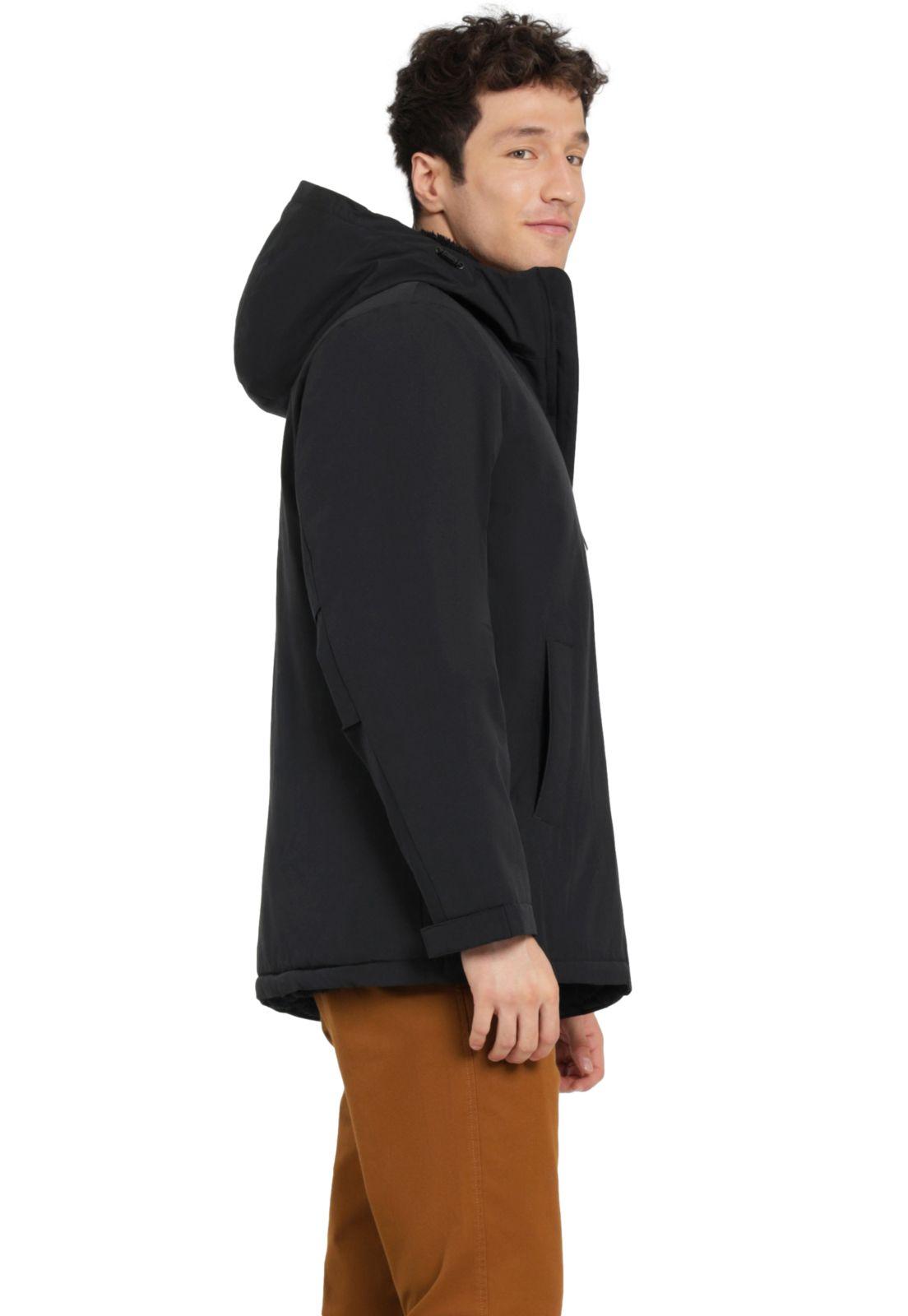 Chaqueta Hombre Arctic Hooded Slim Fit Negro 95868-0018-1
