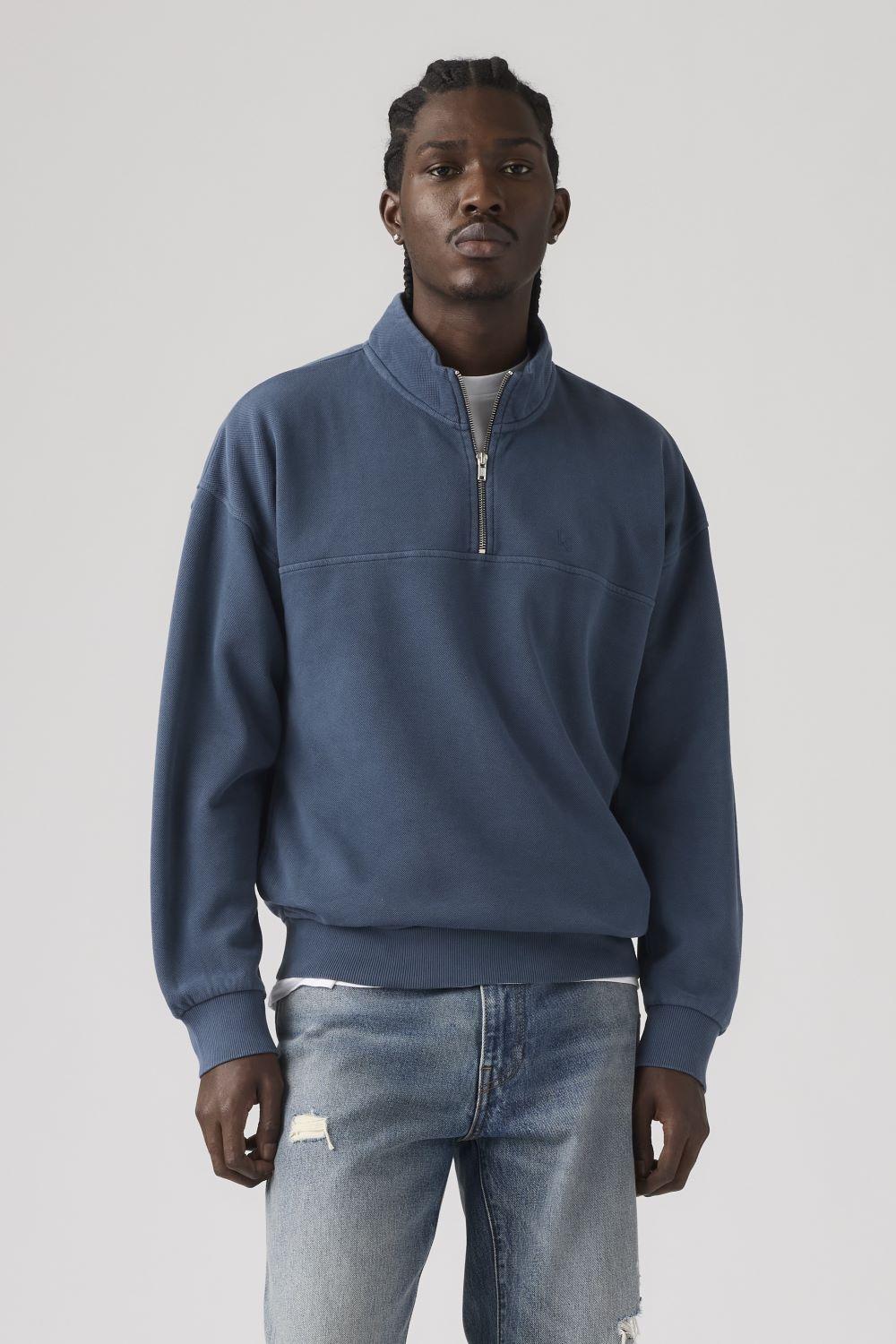 Polerón Hombre Marina Quarter Zip Azul Levis 005K1-0009-0