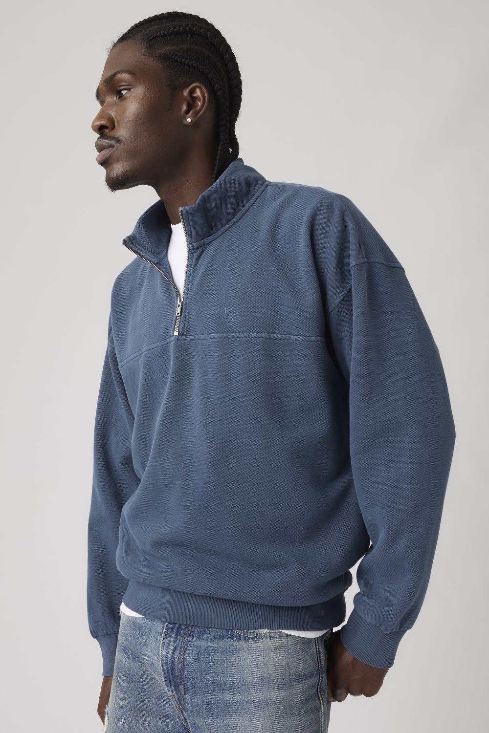 Polerón Hombre Marina Quarter Zip Azul Levis 005K1-0009-2