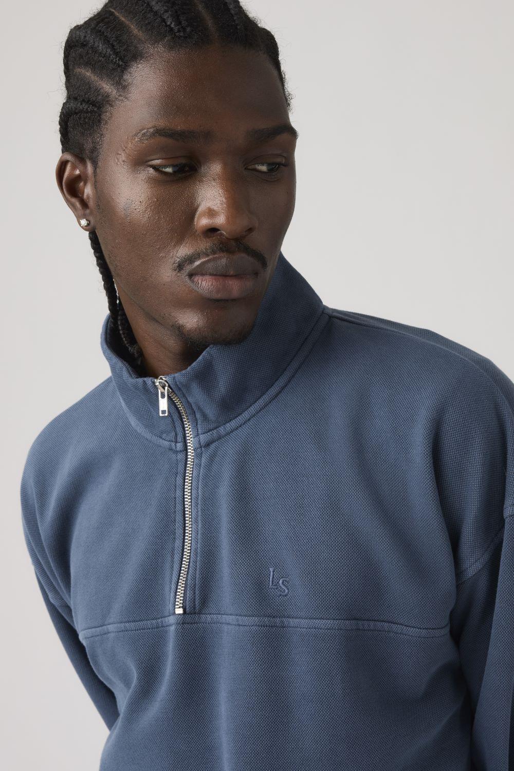Polerón Hombre Marina Quarter Zip Azul Levis 005K1-0009-3