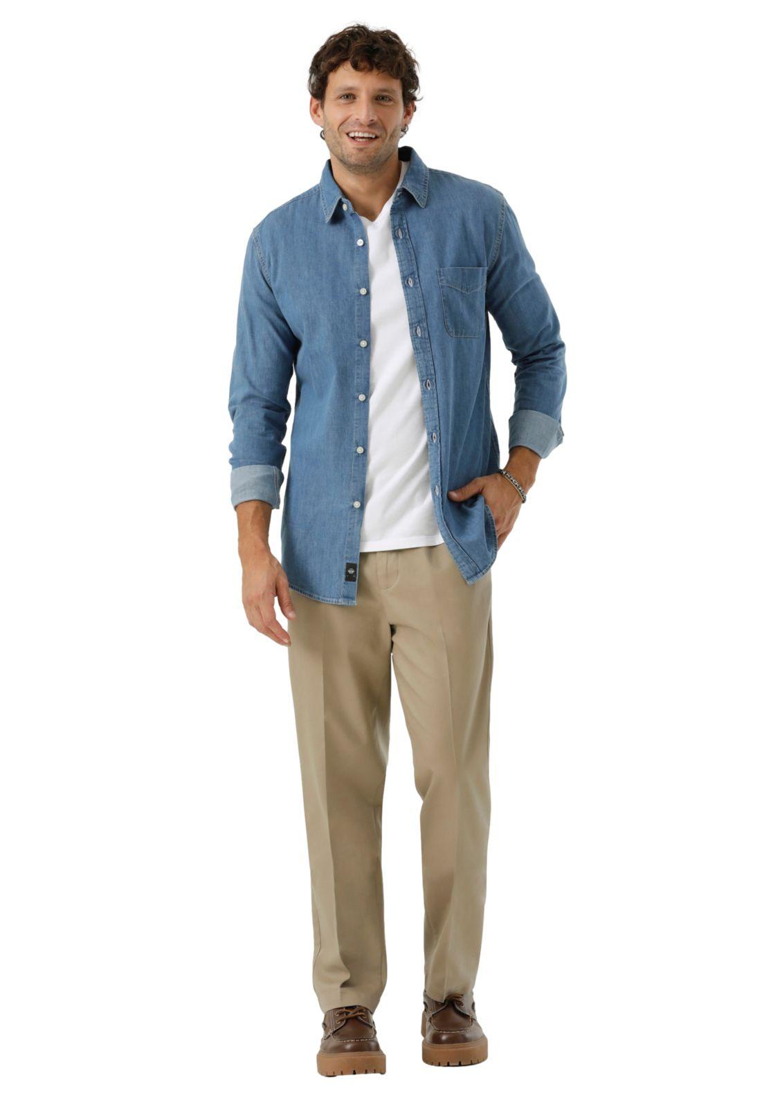 Pantalón Hombre Stain Defender Straight Fit Beige A5210-0000-3