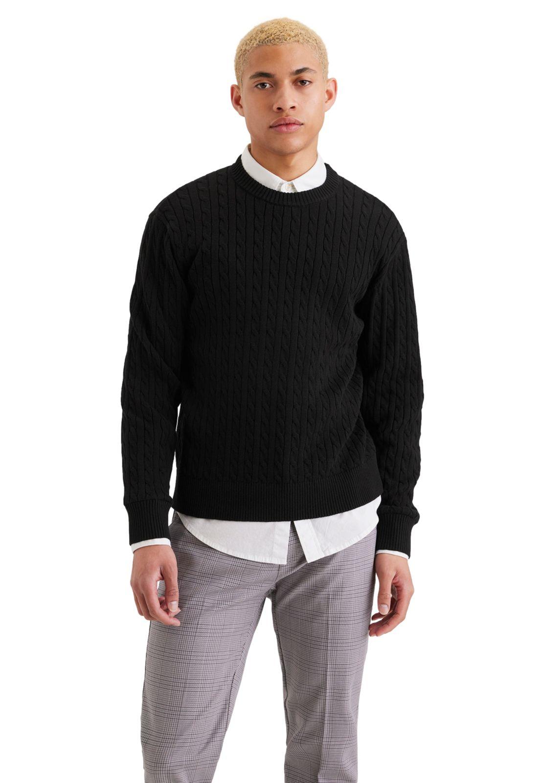 Sweater Hombre Crewneck Regular Fit Negro A3711-0036-0