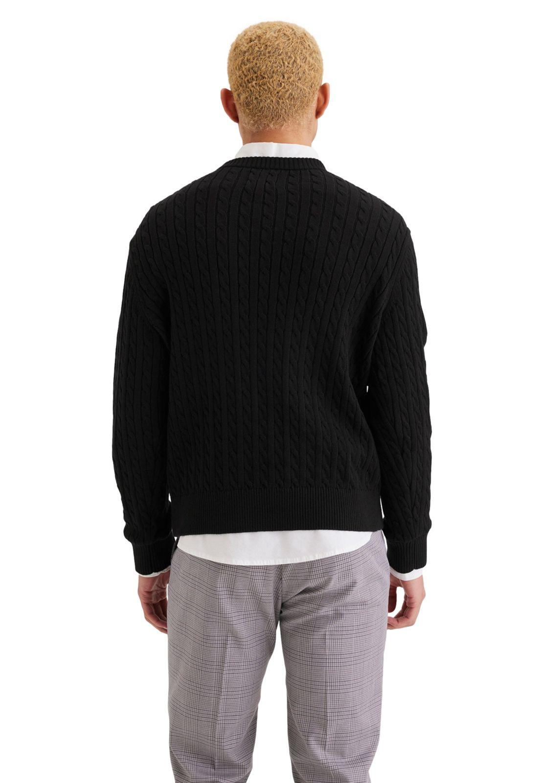 Sweater Hombre Crewneck Regular Fit Negro A3711-0036-2