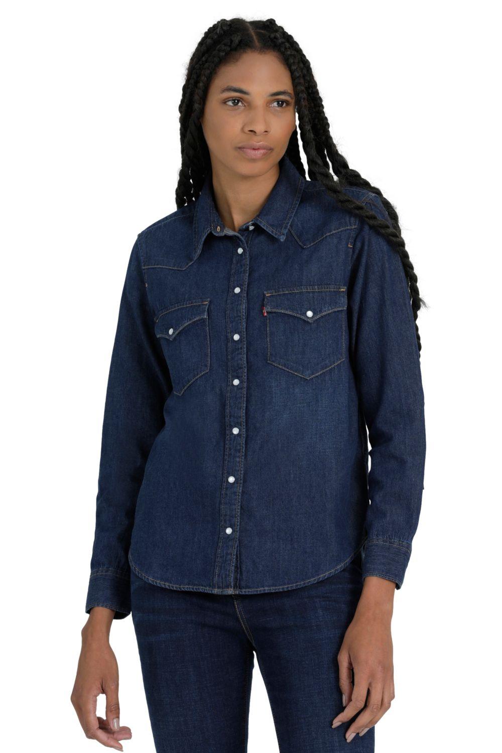Camisa Mujer Regular Fit Western Azul Levis 86832-0017-3