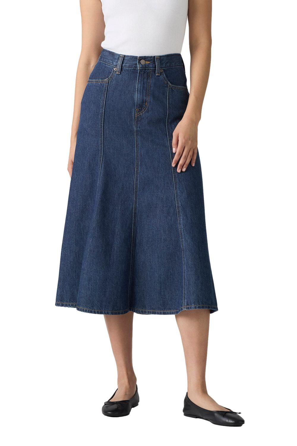 Falda Mujer Fit And Flare Skirt Azul Levis A8730-0006-0