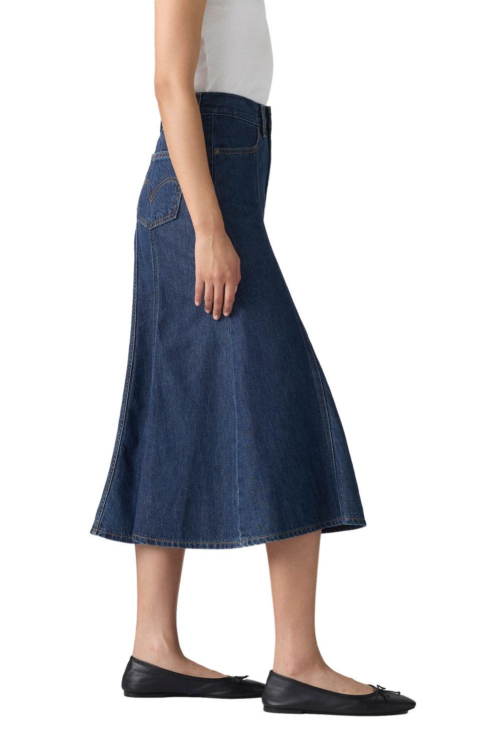 Falda Mujer Fit And Flare Skirt Azul Levis A8730-0006-1