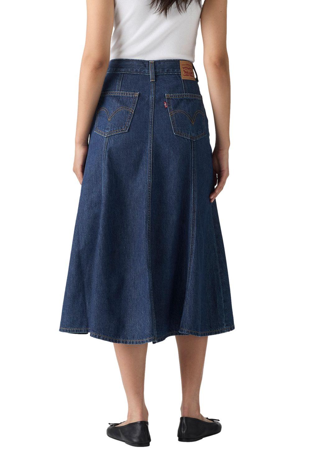 Falda Mujer Fit And Flare Skirt Azul Levis A8730-0006-2