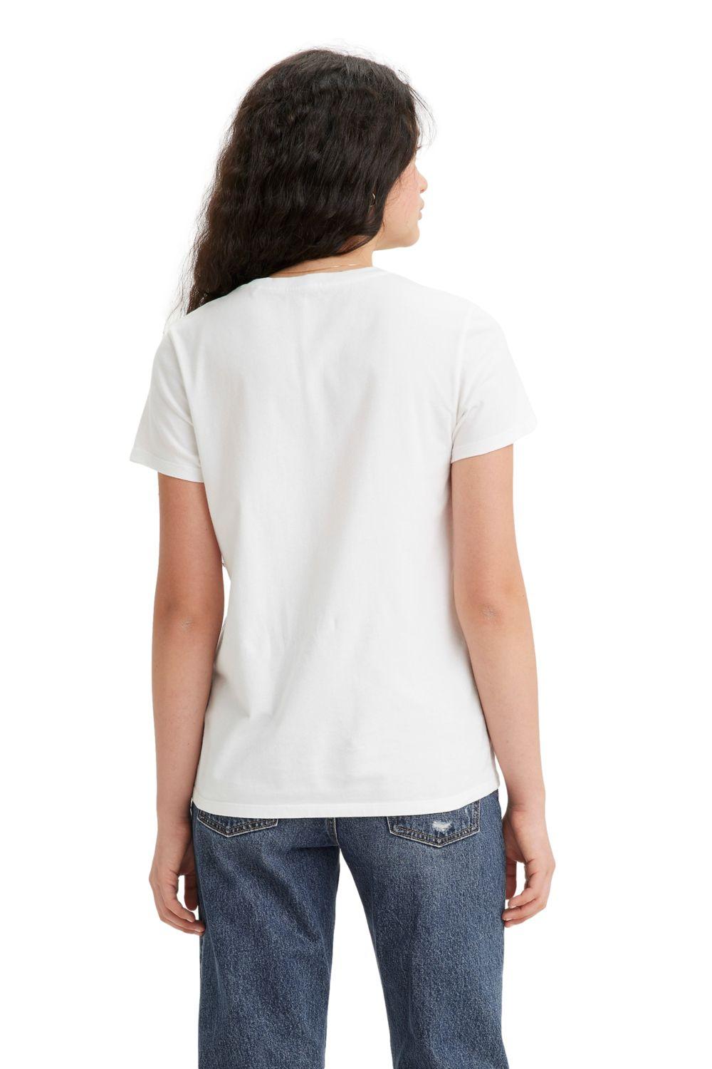 Polera Mujer Regular Fit Lisa Logo Blanco Levis 17369-2498-1