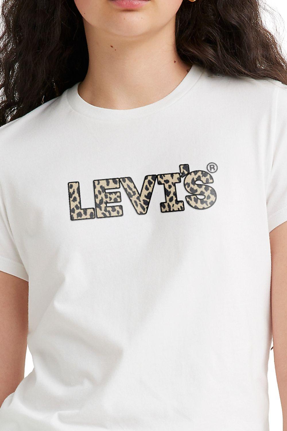 Polera Mujer Regular Fit Lisa Logo Blanco Levis 17369-2498-2
