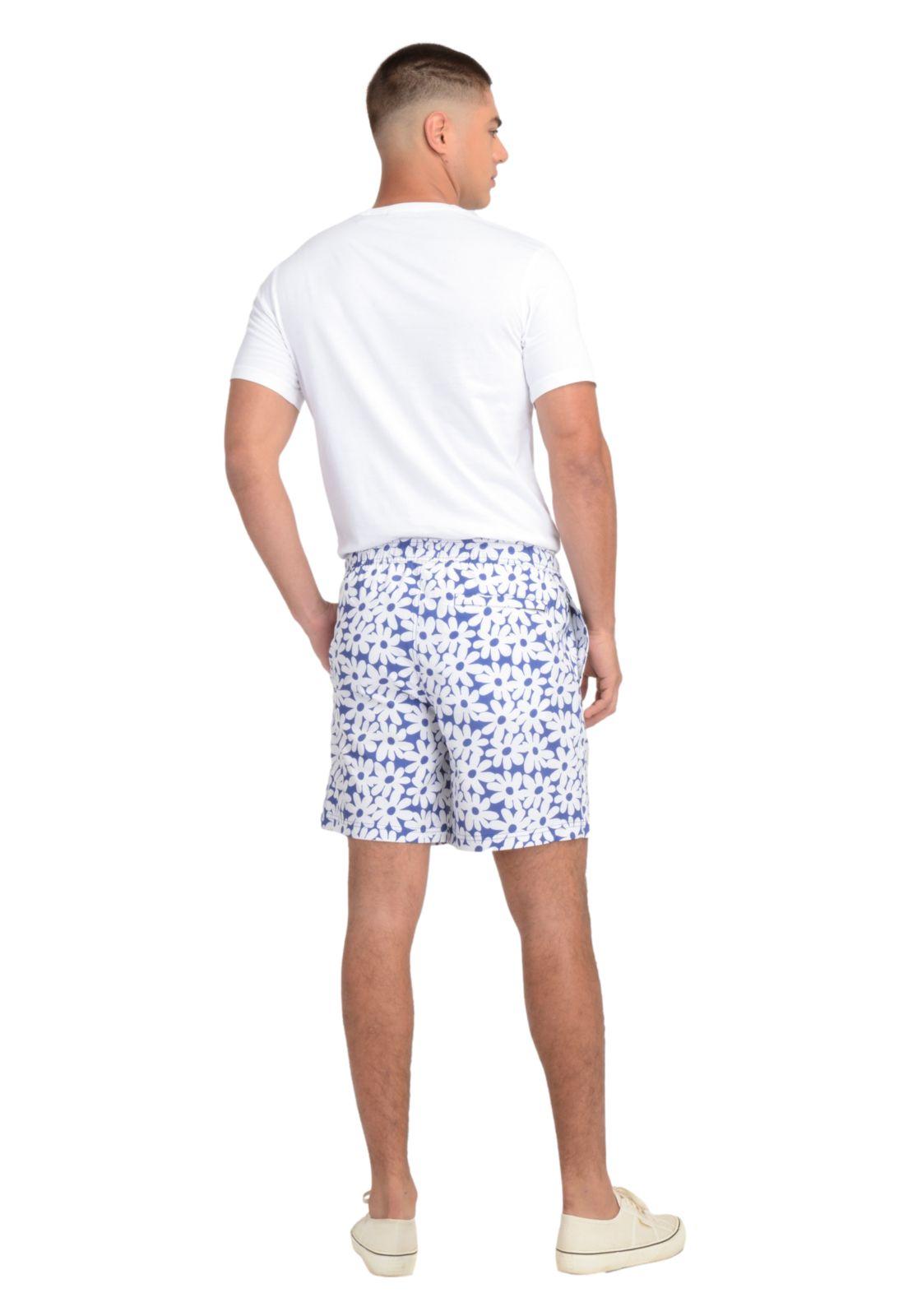Traje de Baño Hombre Regular Fit Print Celeste-2