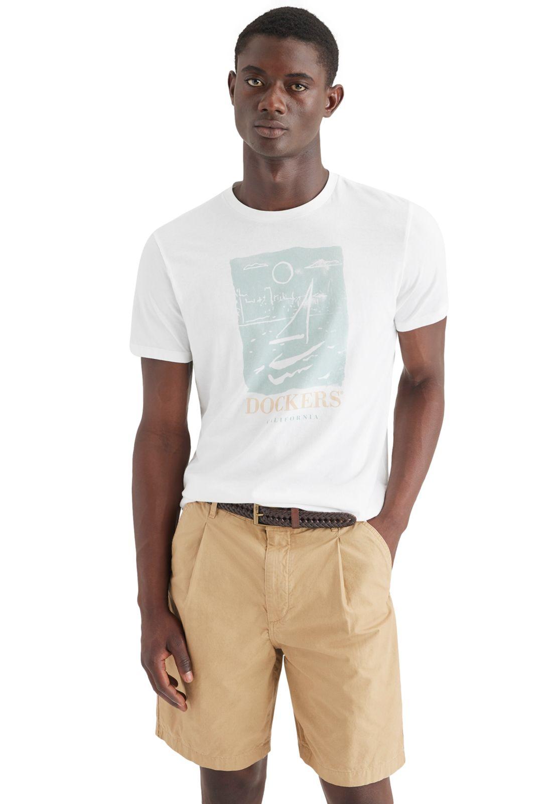 Polera Hombre Graphic Tee Slim Fit Blanco Diseño A1103-0243-0