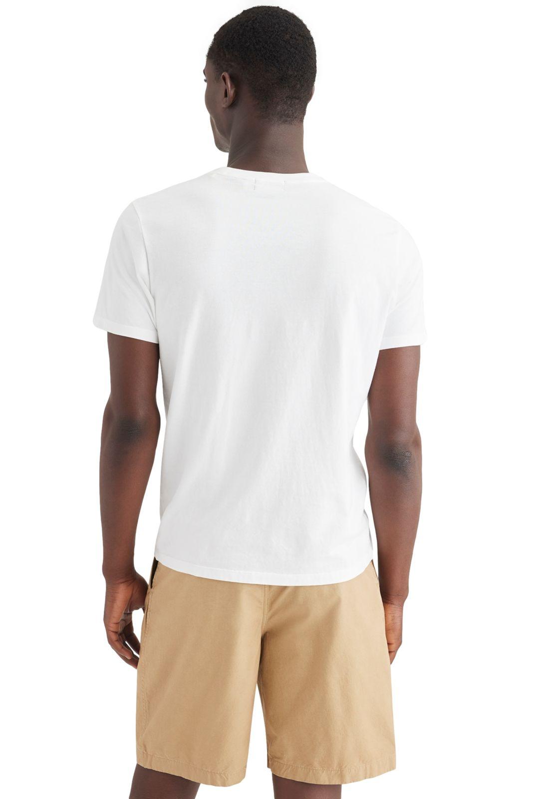 Polera Hombre Graphic Tee Slim Fit Blanco Diseño A1103-0243-1