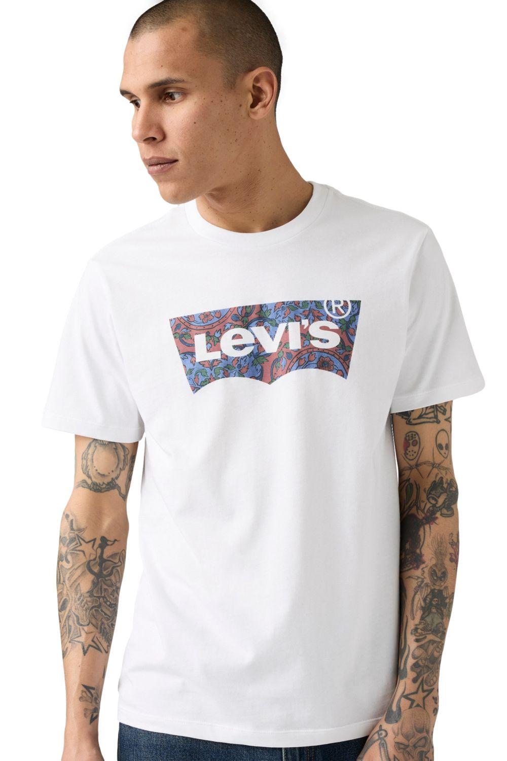 Polera Hombre Graphic Crewneck Tee Blanco Levis 22491-1950-2